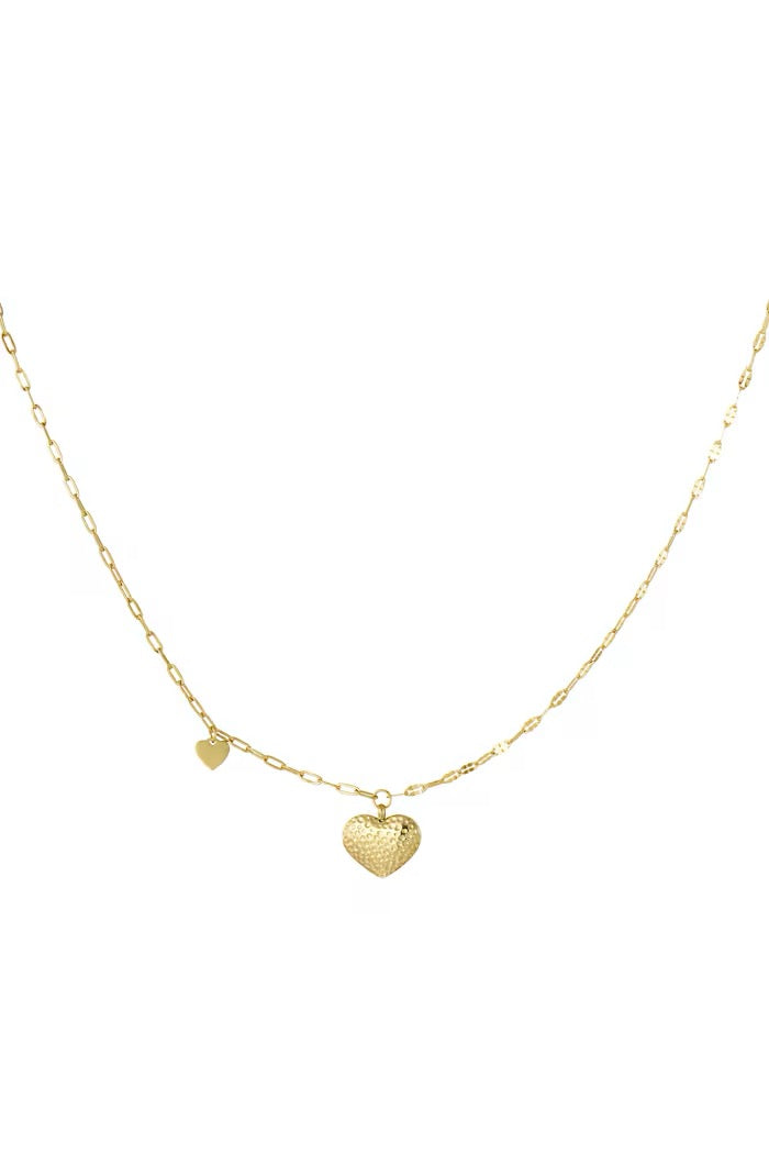 Bedelketting love zilver
