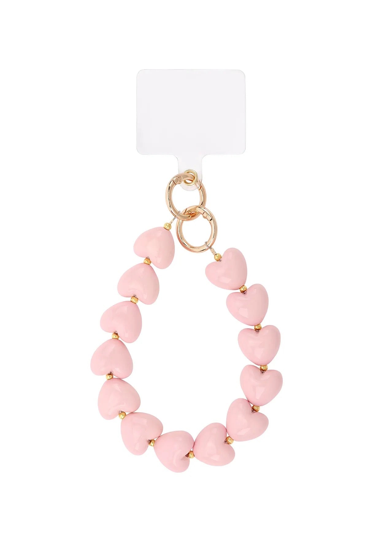 Telefoonkoord heart pink