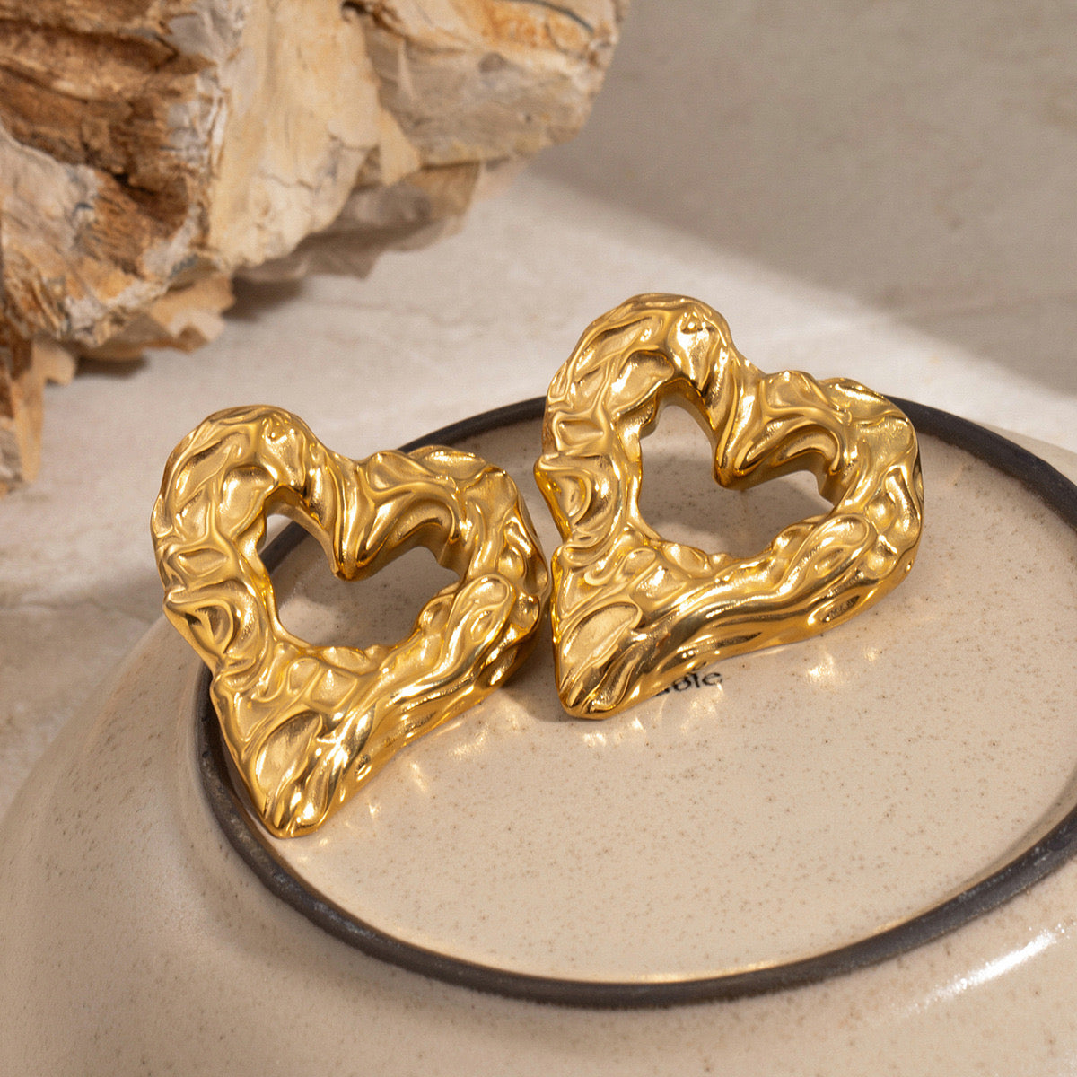 Retro Heart oorbellen