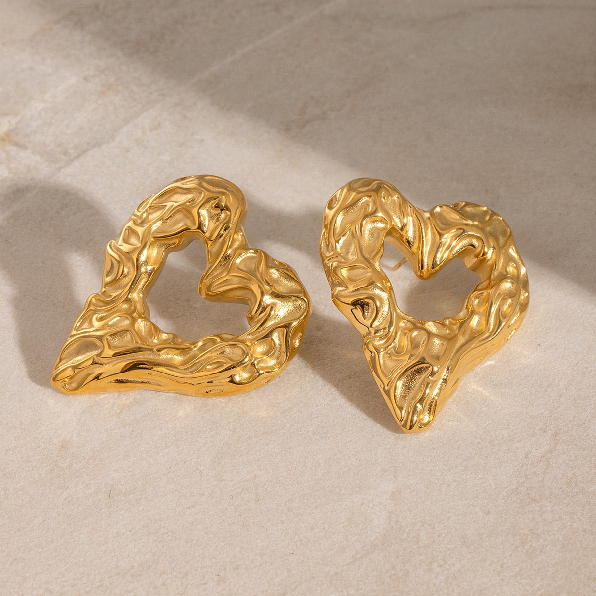 Retro Heart oorbellen