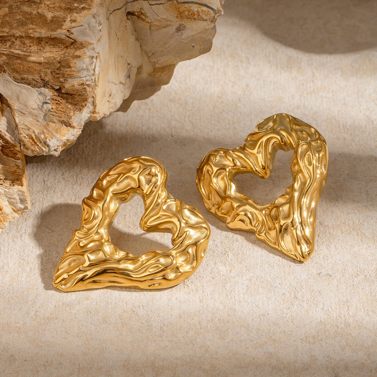 Retro Heart oorbellen