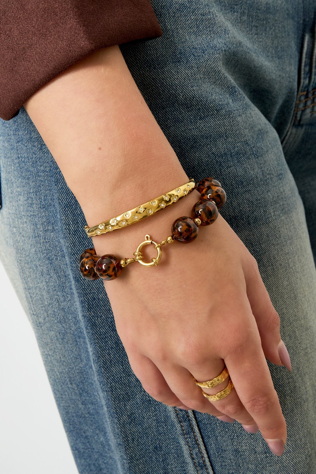 Panter kralen armband