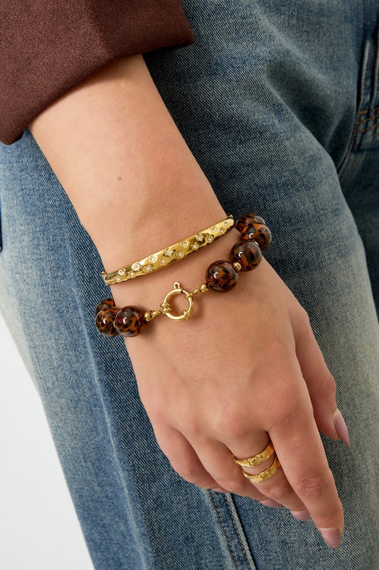 Panter kralen armband