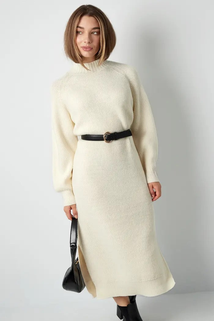 Snuggle dress beau - white
