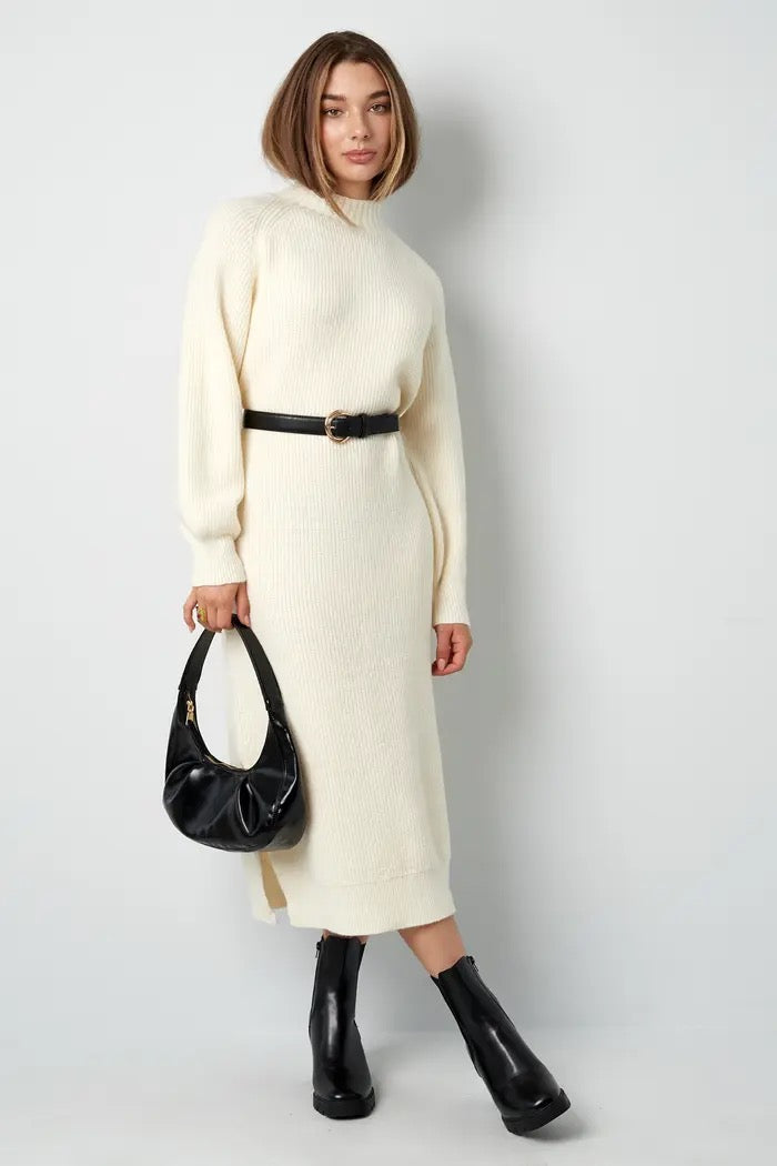Snuggle dress beau - white
