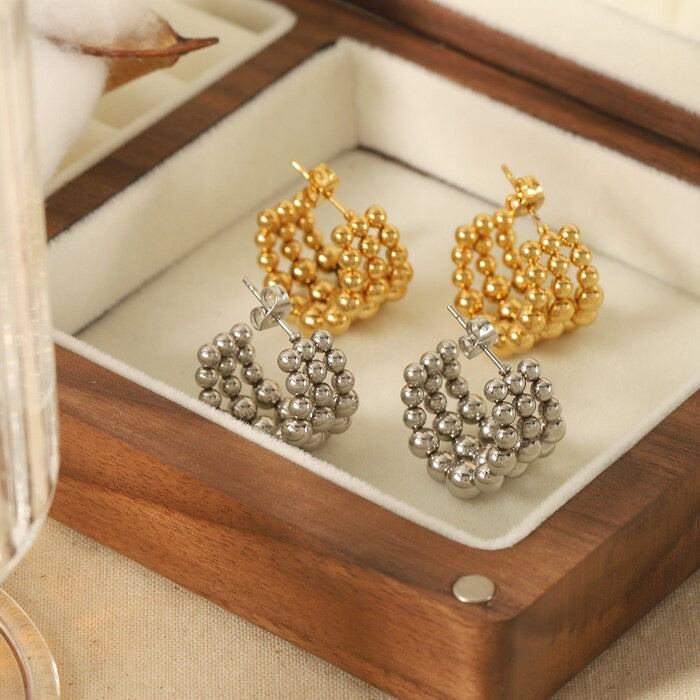 Round Beads oorbellen