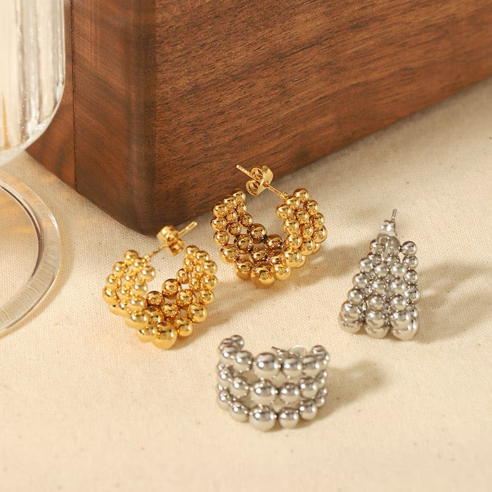 Round Beads oorbellen