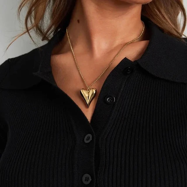 Ketting Heart gold