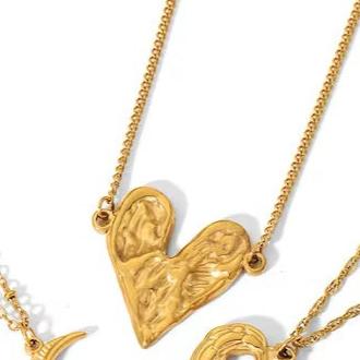 Simple heart ketting