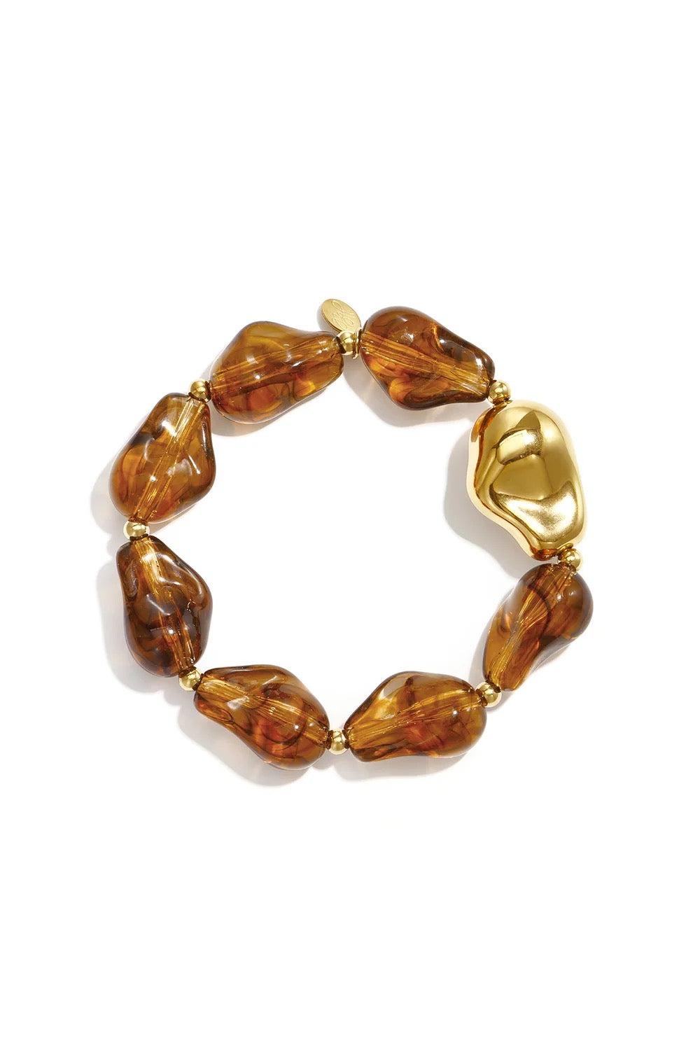 Kralen armband Amber
