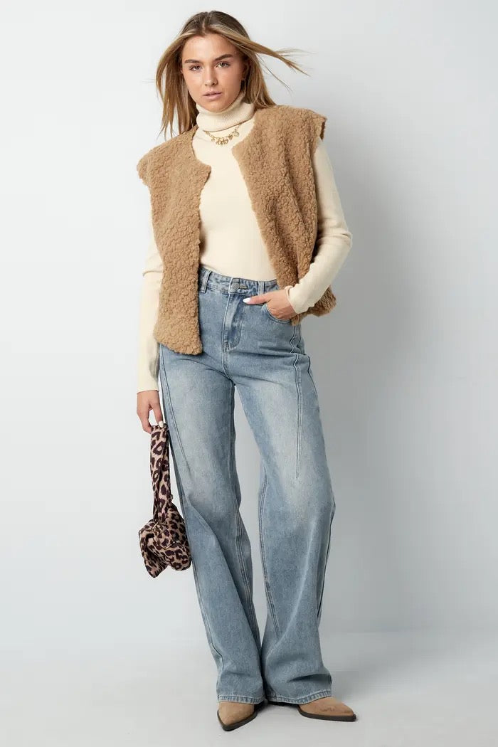 Teddy blazer camel